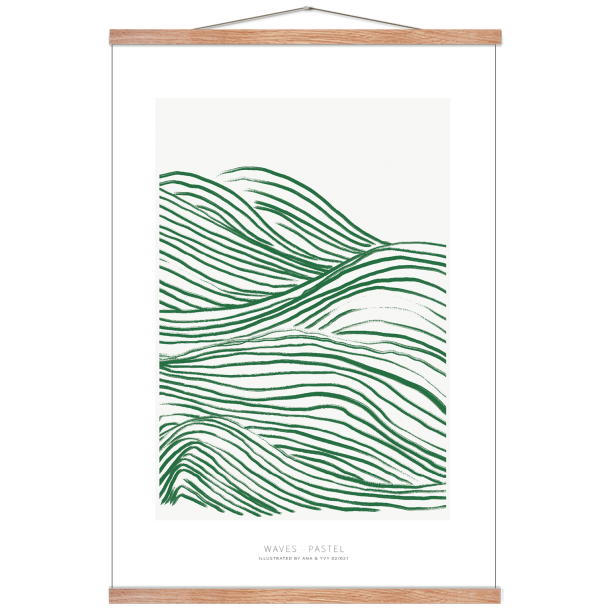 Waves pastel. Grn