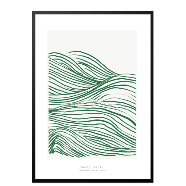 Waves pastel. Grn