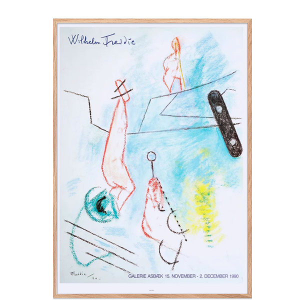 Wilhelm Freddie plakat. Galerie Asbk