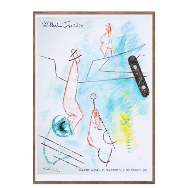 Wilhelm Freddie plakat. Galerie Asbk