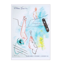 Wilhelm Freddie plakat. Galerie Asbk