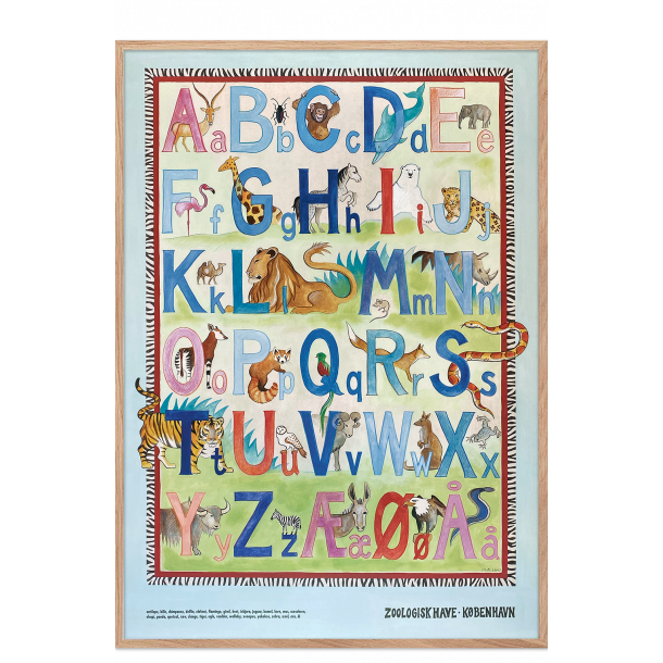 Zoo - Alphabet poster - - Permild & Rosengreen