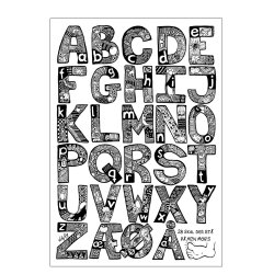 ABC plakat. Illustration af alfabetet. Vicky Gry