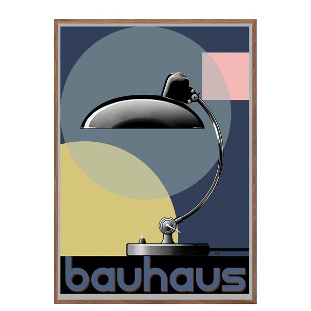 Sort lampe - Bauhaus - plakat