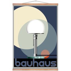 Glaslampe - Bauhaus - plakat
