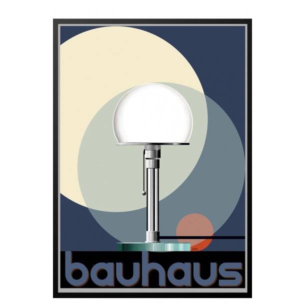 Glaslampe - Bauhaus - plakat