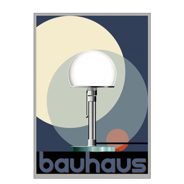Glaslampe - Bauhaus - plakat