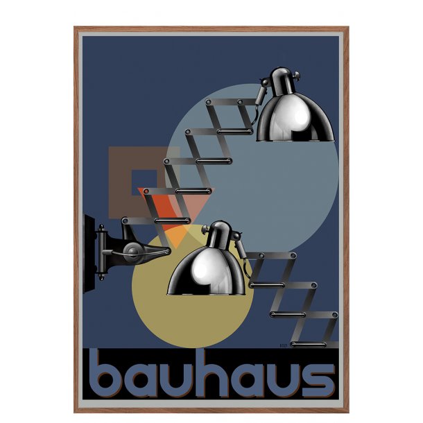 Sakselampe - Bauhaus - plakat