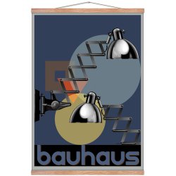 Scissor lamp - Bauhaus - poster