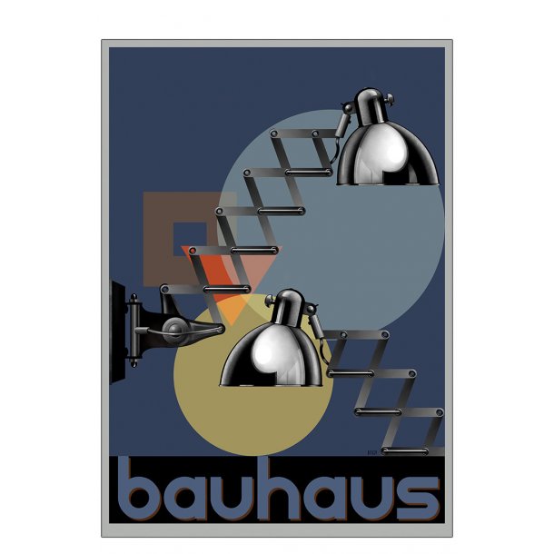 Sakselampe - Bauhaus - plakat