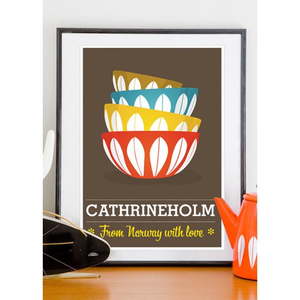 Retro plakat: Cathrineholm - From Norway with love