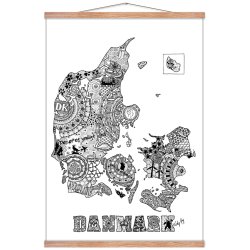 Danmark illustration - plakat