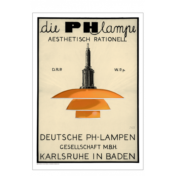 Poulsen, PH Lampe - Orange