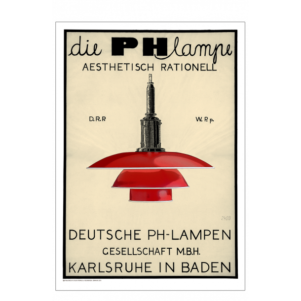 Poulsen, PH Lampe - Rot