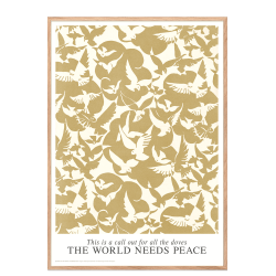 Doves of Peace. Sand