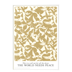 Doves of Peace. Sand