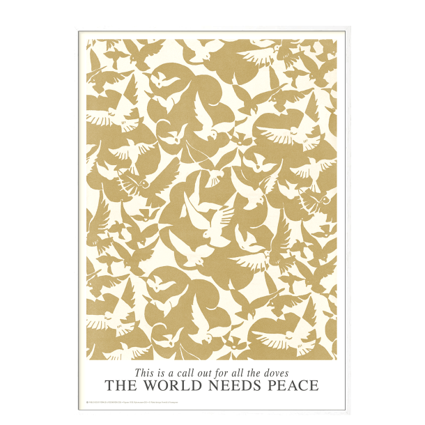 Doves of Peace. Sand