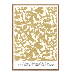 Doves of Peace. Sand