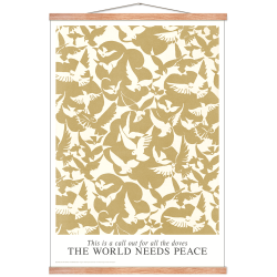 Doves of Peace. Sand