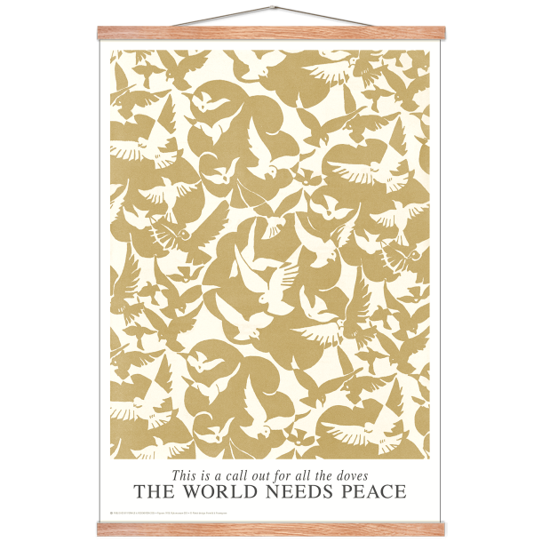 Doves of Peace. Sand