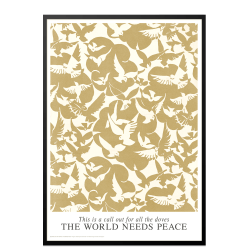 Doves of Peace. Sand