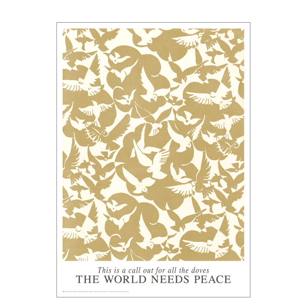 Doves of Peace. Sand