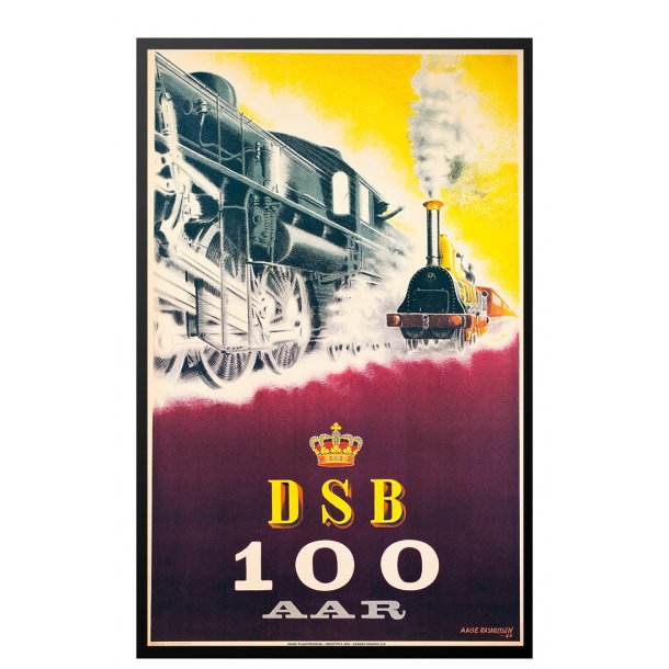 postkontor Søgemaskine markedsføring Ledig Rasmussen DSB a 100 years - Posters - Permild & Rosengreen
