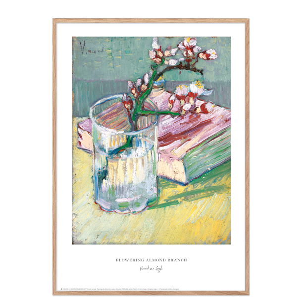 Van Gogh. Flowering almond branch