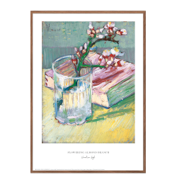 Van Gogh. Flowering almond branch