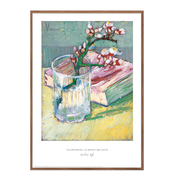 Van Gogh. Flowering almond branch