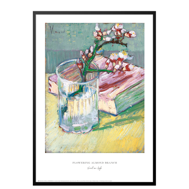 Van Gogh. Flowering almond branch