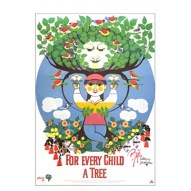Fr jedes Kind ein Baum. Pflanzen Sie einen Baum.
