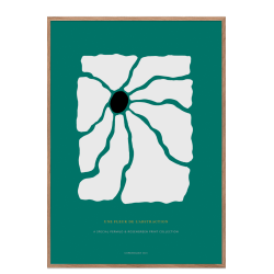 Poster. Fleur de abstraction No. 3 - Green