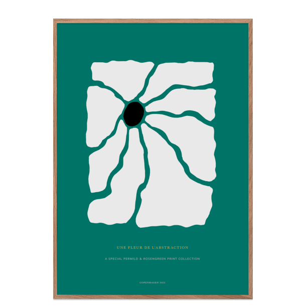 Poster. Fleur de abstraction No. 3 - Green