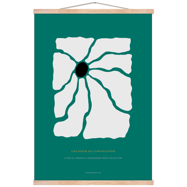 Poster. Fleur de abstraction No. 3 - Green