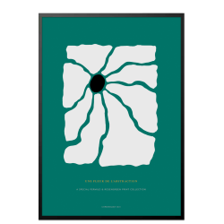 Poster. Fleur de abstraction No. 3 - Green