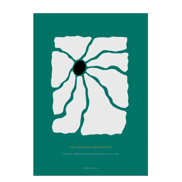 Poster. Fleur de abstraction No. 3 - Green