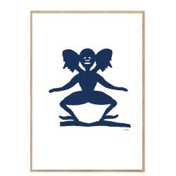 3 hovedet mand, HC Andersen papirklip. Plakat