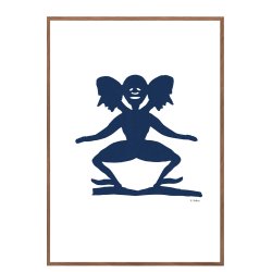 3 hovedet mand, HC Andersen papirklip. Plakat