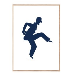 Self portrait, HC Andersen paper cutting. Poster  