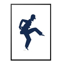 Self portrait, HC Andersen paper cutting. Poster  