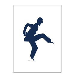 Self portrait, HC Andersen paper cutting. Poster  