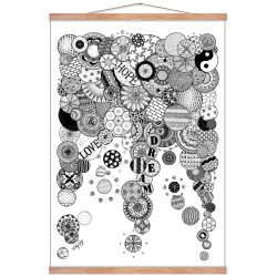 Hope - love - dream illustration - plakat