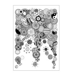 Hope - love - dream illustration - plakat