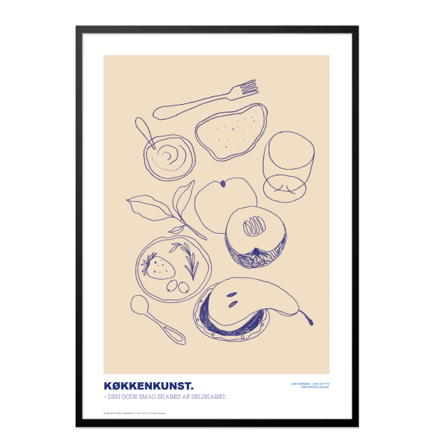 Plakat. Kkkenkunst bl (Stor)