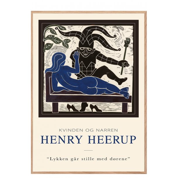 Trsnit af kvinden og narren