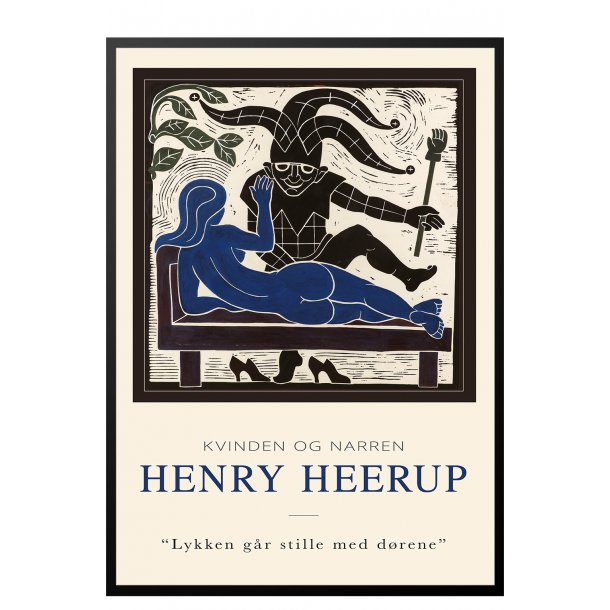 Trsnit af kvinden og narren