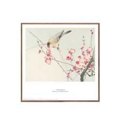 Ohara Koson. Japansk trsnit: Songbird on blossom branch