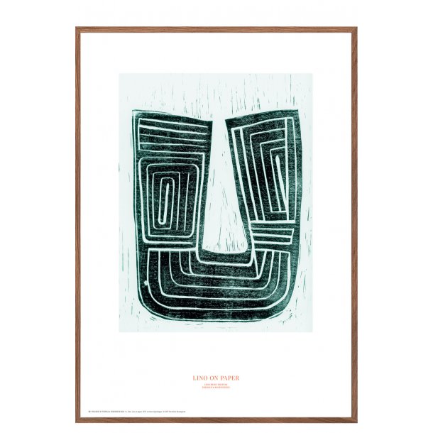 Lino on paper, kobber. Print edition.