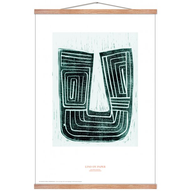 Lino on paper, kobber. Print edition.